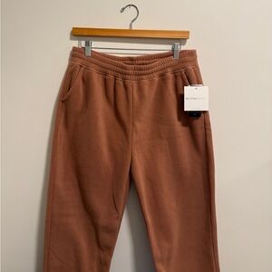 Beyond Yoga Kids Tan Fleece Joggers